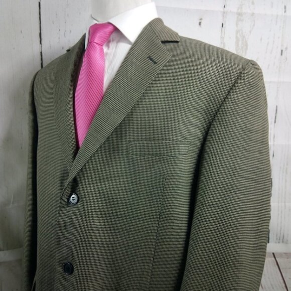 JF. J. Ferrar 48R  Houndstooth Blazer Sport Coat - Picture 5 of 12